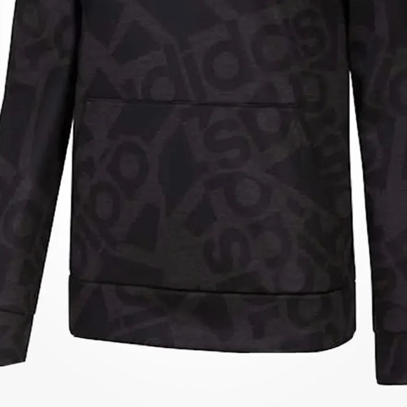#9 Adidas Youth Tech Fleece Hoodie, Adidas Logo  in Black & Grey XL 18/20 - Picture 5 of 7